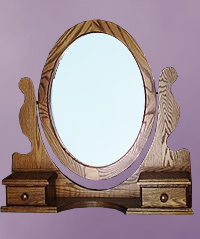 Solid Wood Jewell Box Mirror